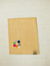 100% Cotton Book Cover with Beautiful Embroidery Flowers (Design 1)