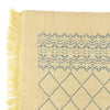 Swedish Pattern Handwoven Cotton Throw Blanket