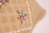 Hand Embroidery Cushion Cover with Floral Pattern