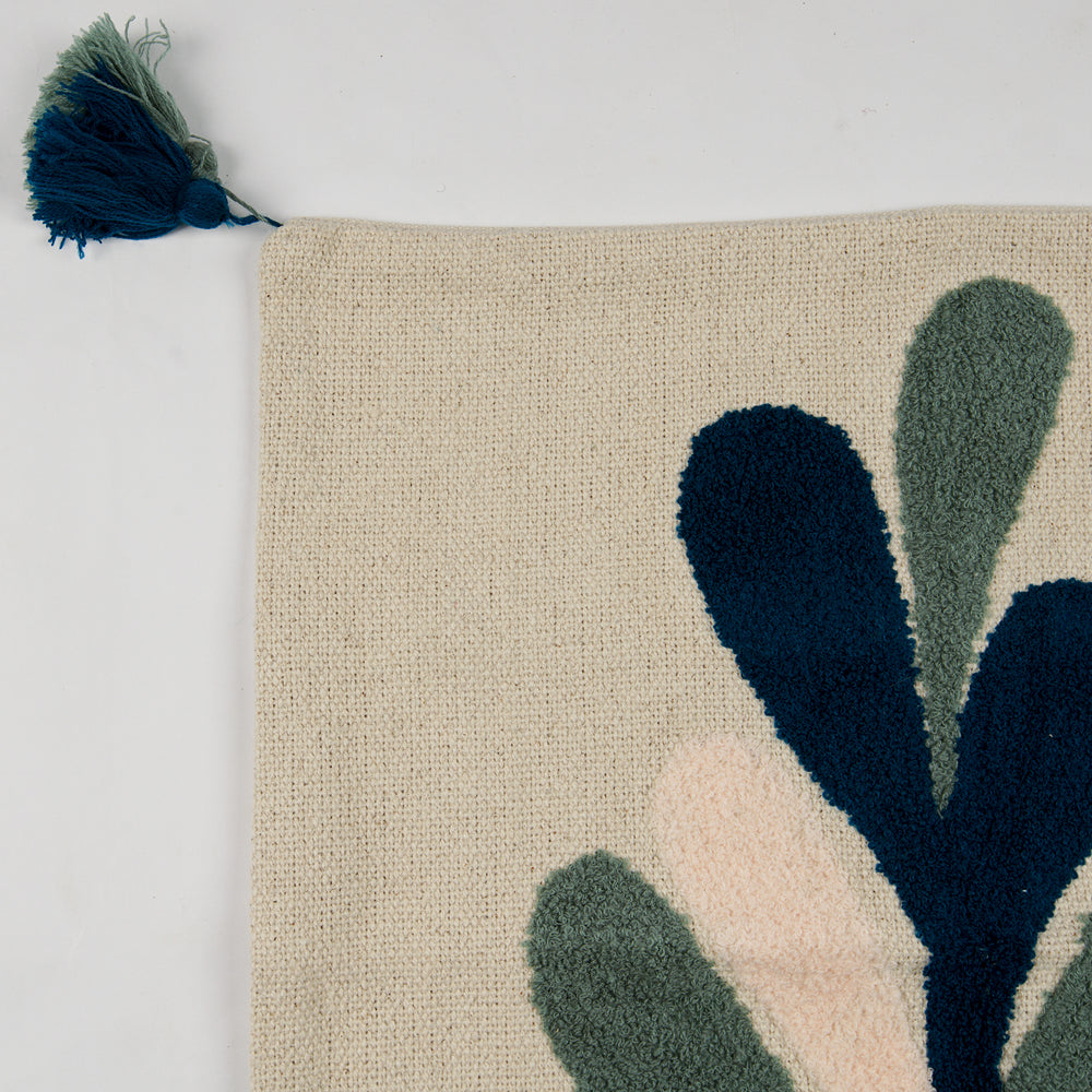 Embroidery Cushion Cover with Tree Pattern