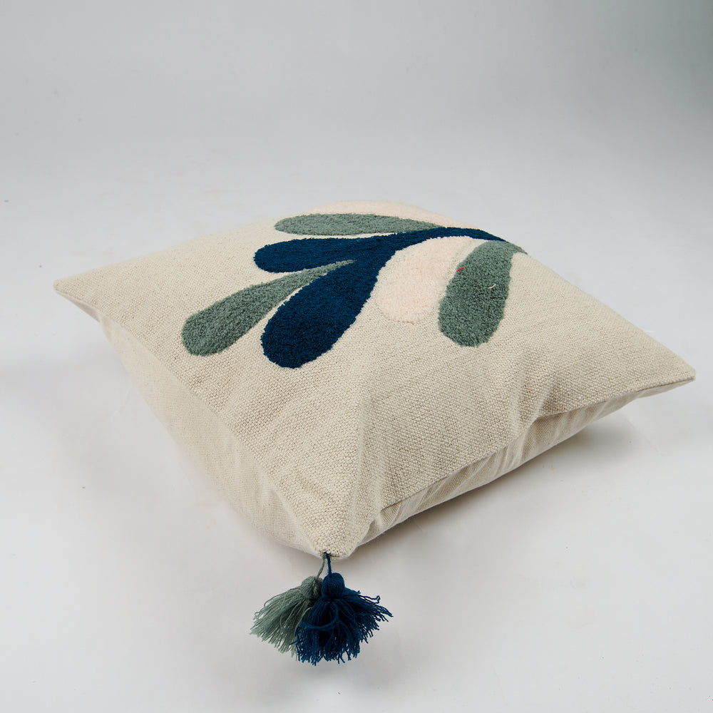 Embroidery Cushion Cover with Tree Pattern