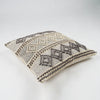Hand Weaved Cotton Cushion Cover with 3D Diamond Pattern