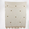 Hand-Embroidered Cotton Curtains with Crochet Lace Trim