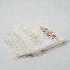 Hand-Embroidered Cotton Curtains with Crochet Lace Trim
