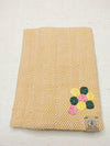 100% Cotton Book Cover with Beautiful Embroidery Flowers (Design2 )