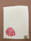 100% Cotton Book Cover with Beautiful Embroidery Flowers (Design 1)