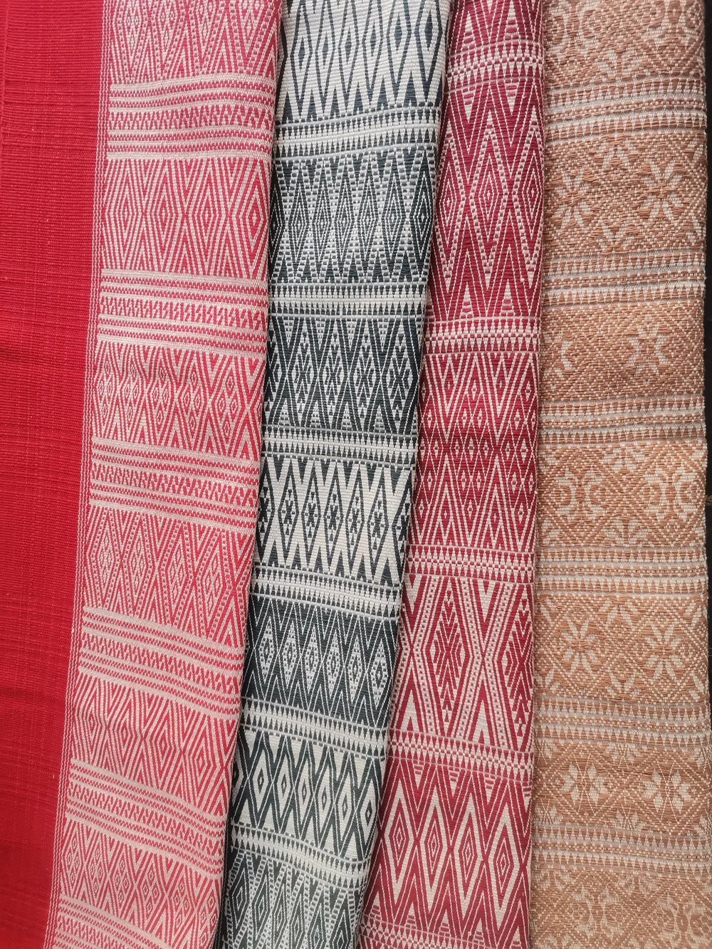 Natural Dyed Handwoven Cotton Console Runner