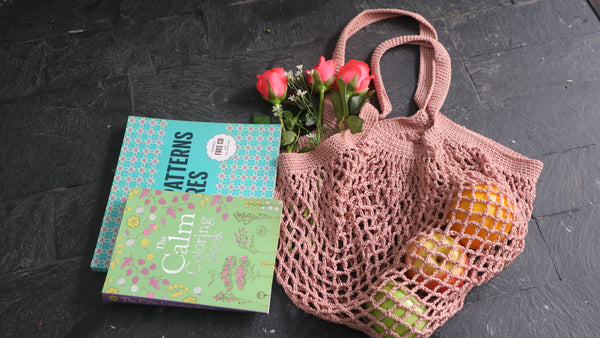 Handmade Crochet  Cotton  Bag