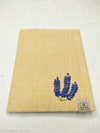 100% Cotton Book Cover with Beautiful Embroidery Flowers (Design2 )