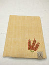 100% Cotton Book Cover with Beautiful Embroidery Flowers (Design2 )