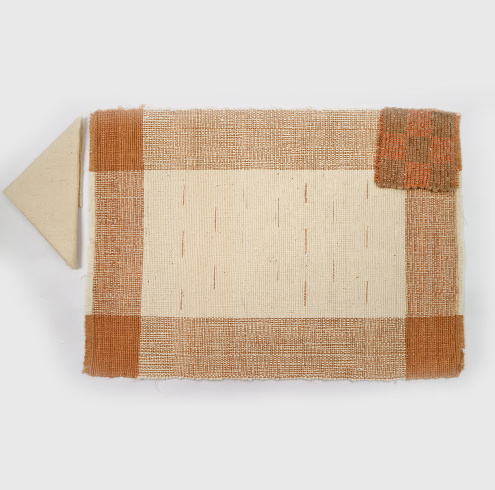 Handwoven Cotton Placemat Set in Blue (6 Sets)