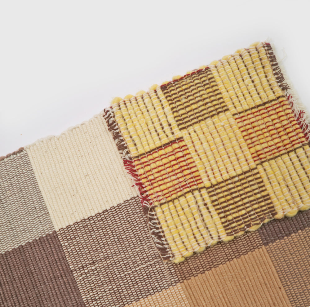 Handwoven Cotton Placemat Set in Brown (4 Sets)