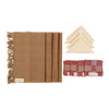 Handwoven Cotton Placemat Set in Dark Brown (4 Sets)