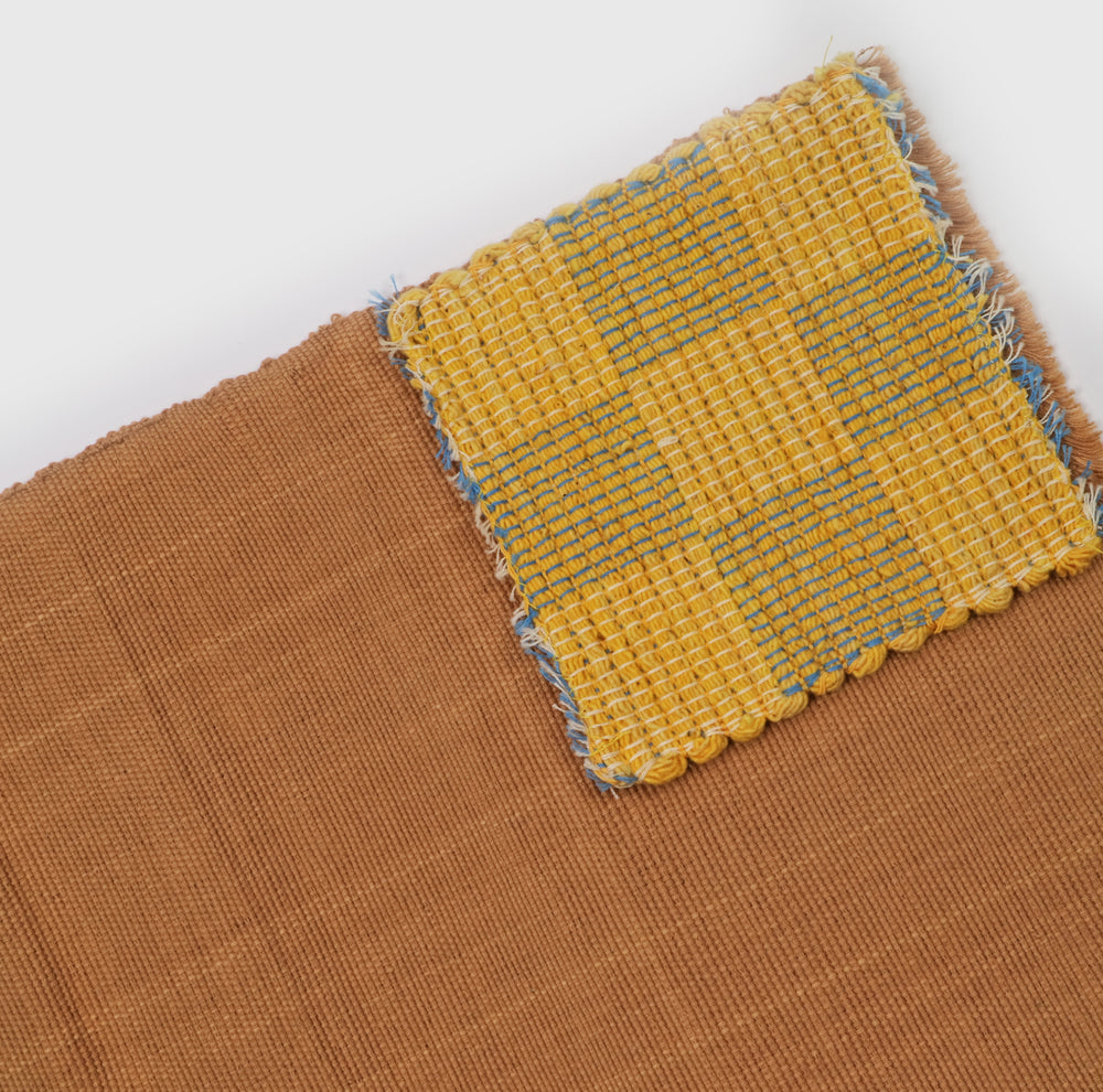 Handwoven Cotton Placemat Set in Brown (4 Sets)