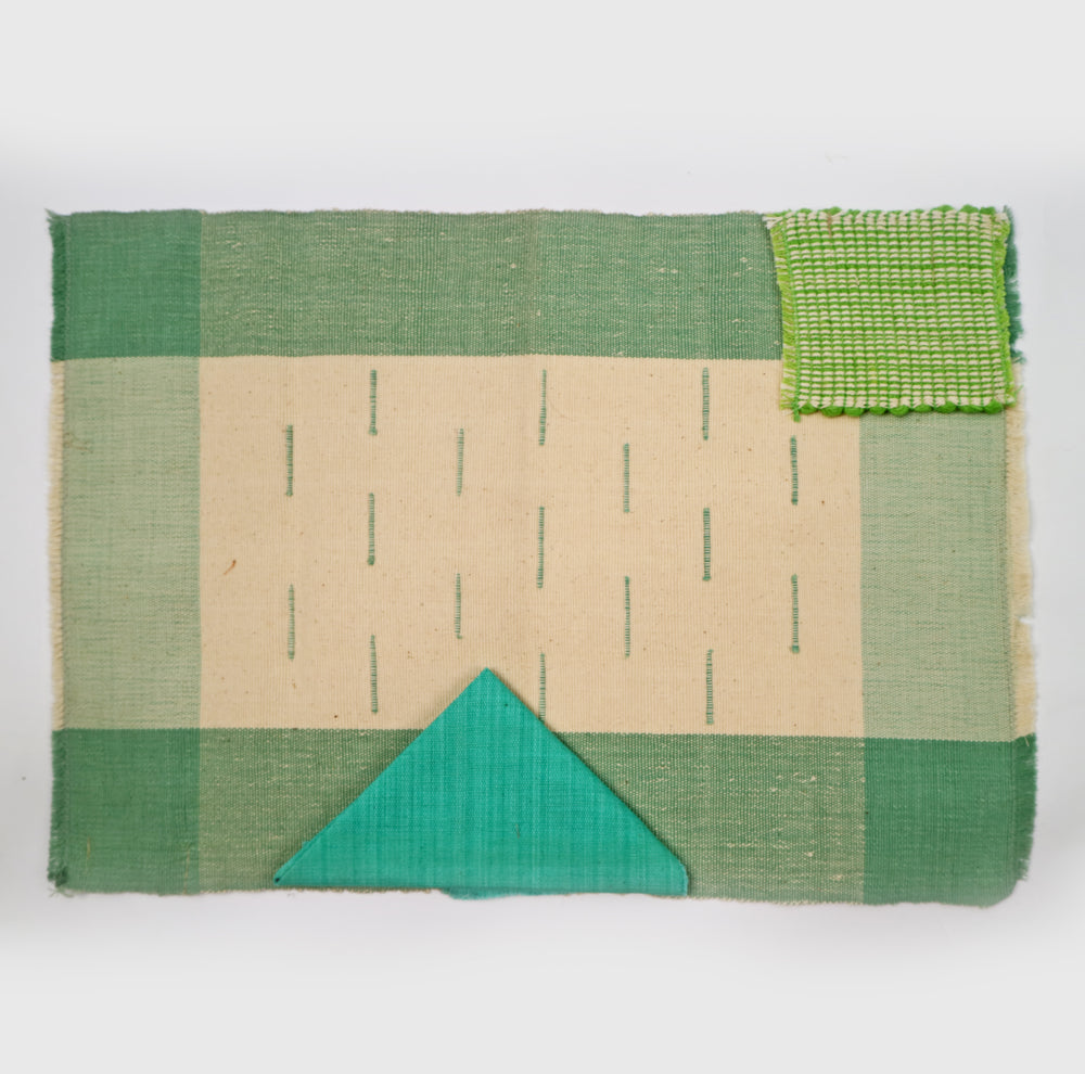 Handwoven Cotton Placemat Set in Brown (4 Sets)