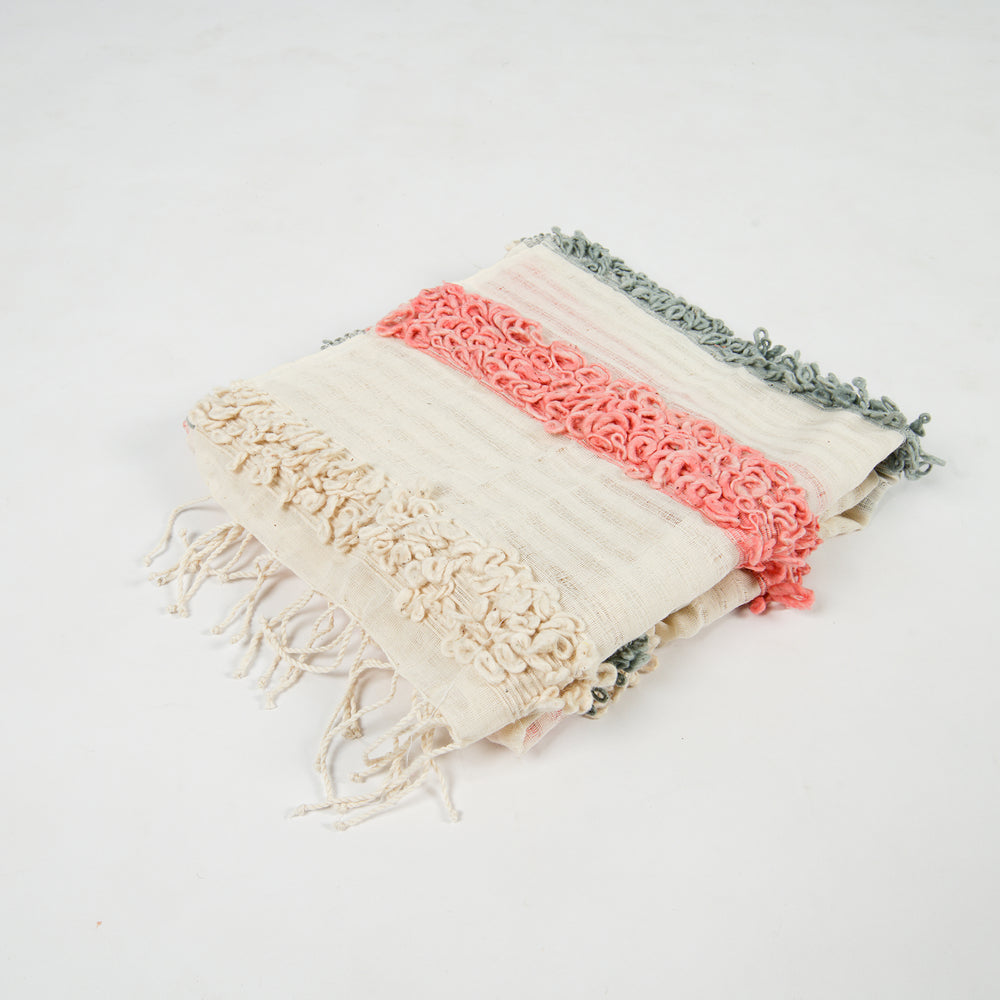 Luxurious Chic Shawl in Organic Dye with 2/80 Cotton