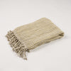 Organic Dyed Handwoven Black And White Wick Shawl