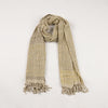 Organic Dyed Handwoven Black And White Wick Shawl