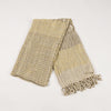 Organic Dyed Handwoven Black And White Wick Shawl