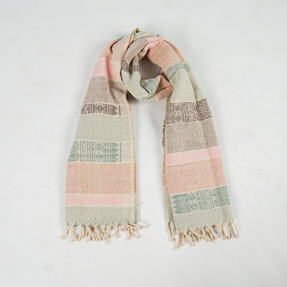 Natural Dyed Backstrap Weaved Pattern Table Runner