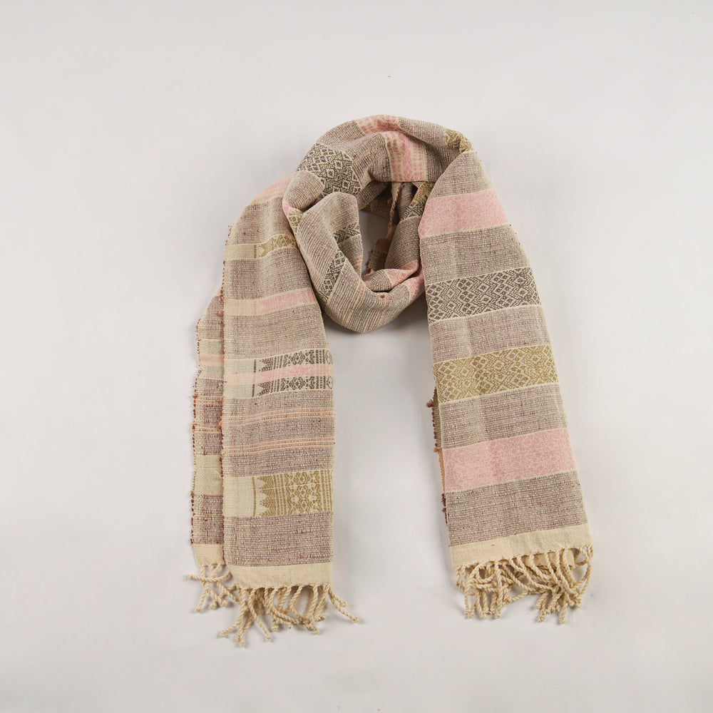 Natural Dyed Backstrap Weaved Pattern Table Runner