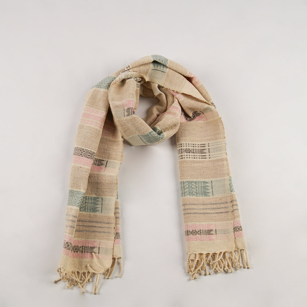Natural Dyed Backstrap Weaved Pattern Table Runner