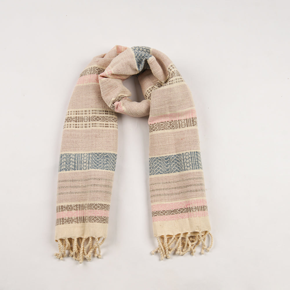 Natural Dyed Backstrap Weaved Pattern Table Runner