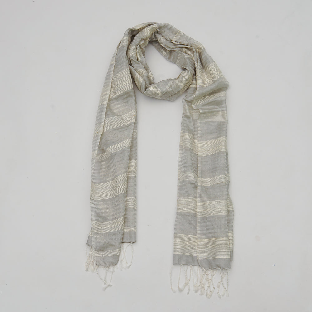 Organic  Dyed Handwoven Silk Shawl