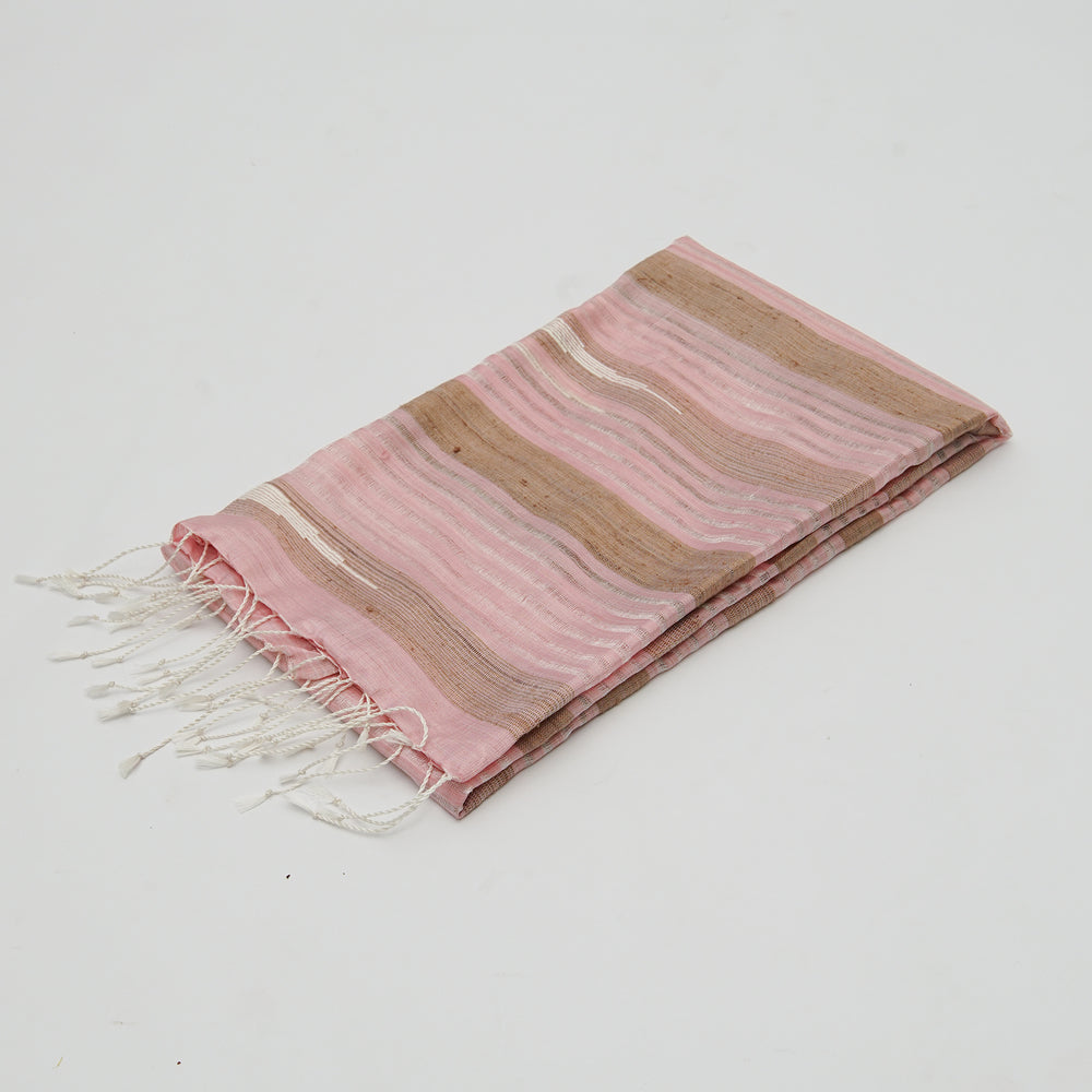 Organic  Dyed Handwoven Silk Shawl