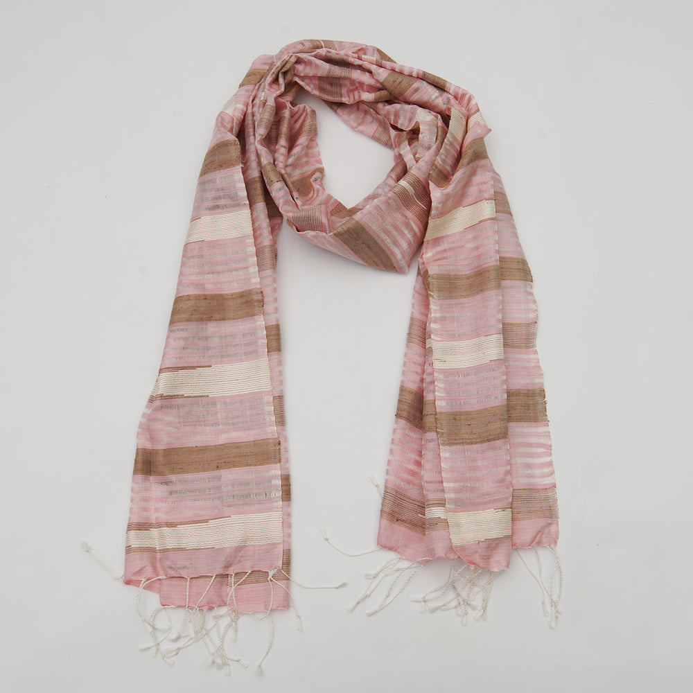 Organic  Dyed Handwoven Silk Shawl