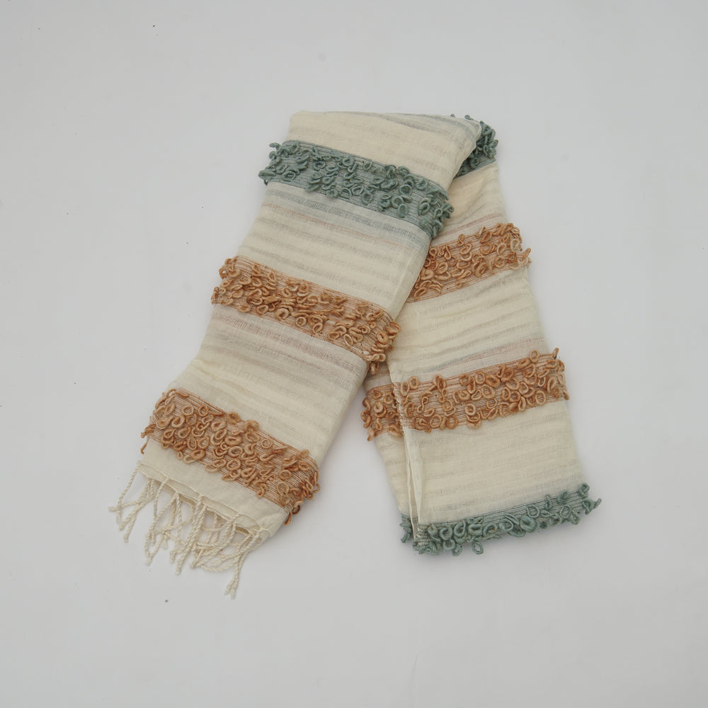 Luxurious Chic Shawl in Organic Dye with 2/80 Cotton