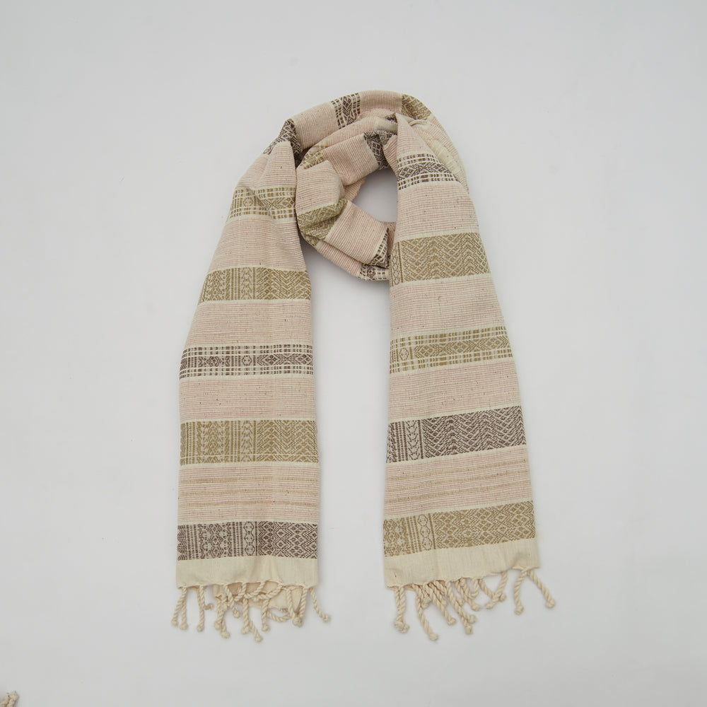 Natural Dyed Backstrap Weaved Pattern Table Runner