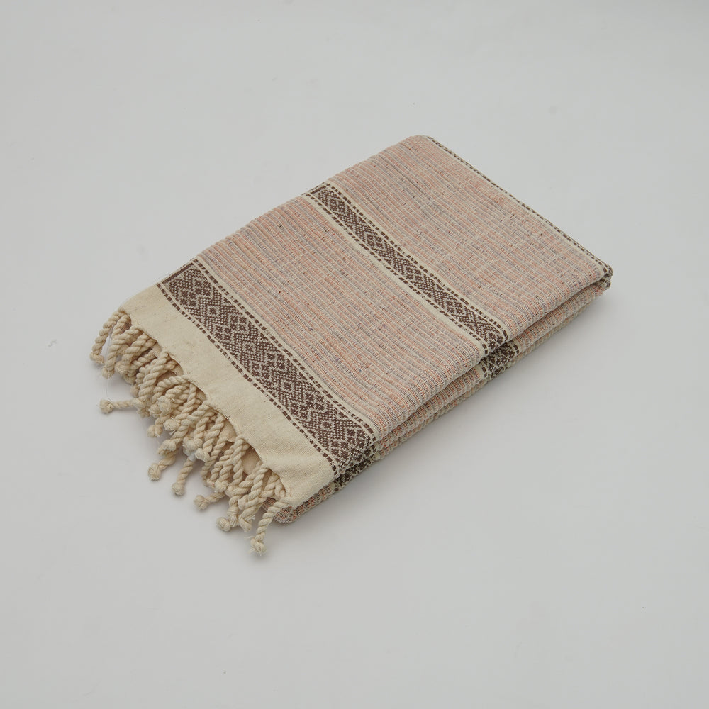 Natural Dyed Backstrap Weaved Pattern Table Runner