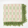 Handwoven Cotton Table Mat with Fringed Edges