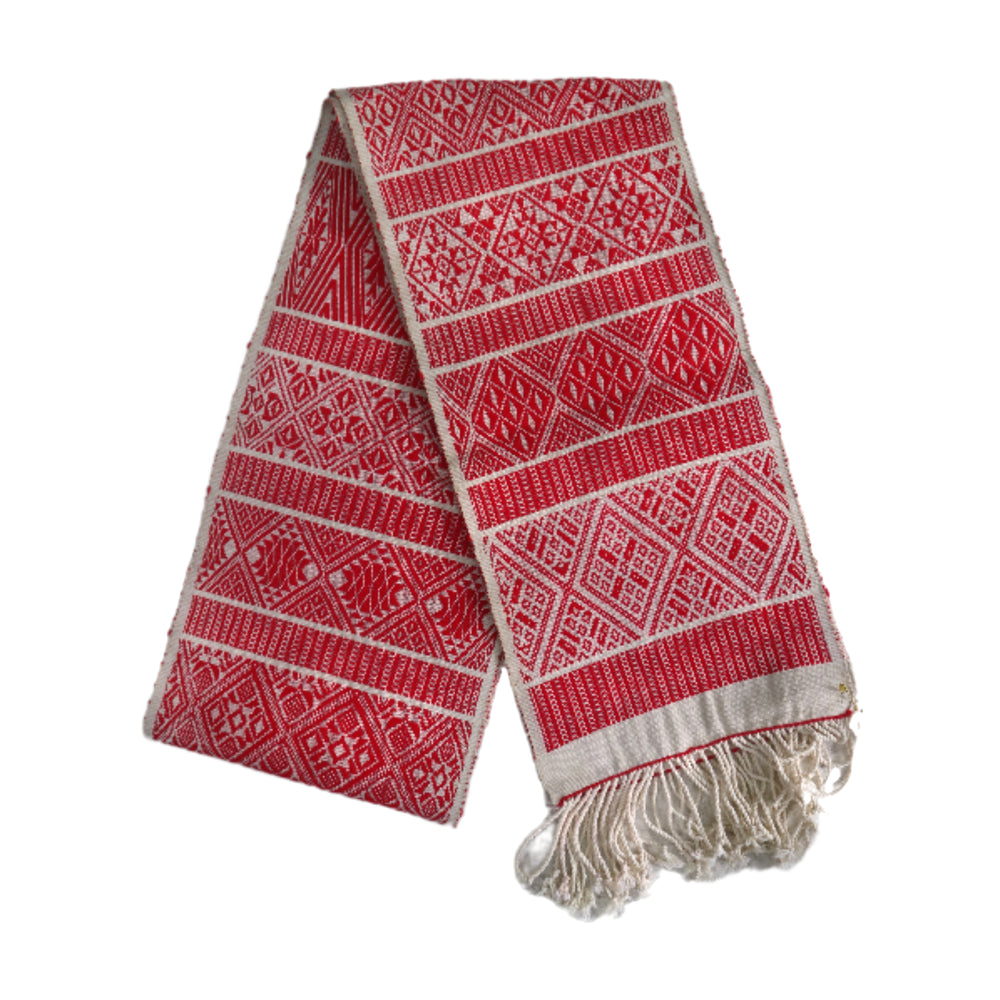 Natural Dyed Handwoven Cotton Console Runner