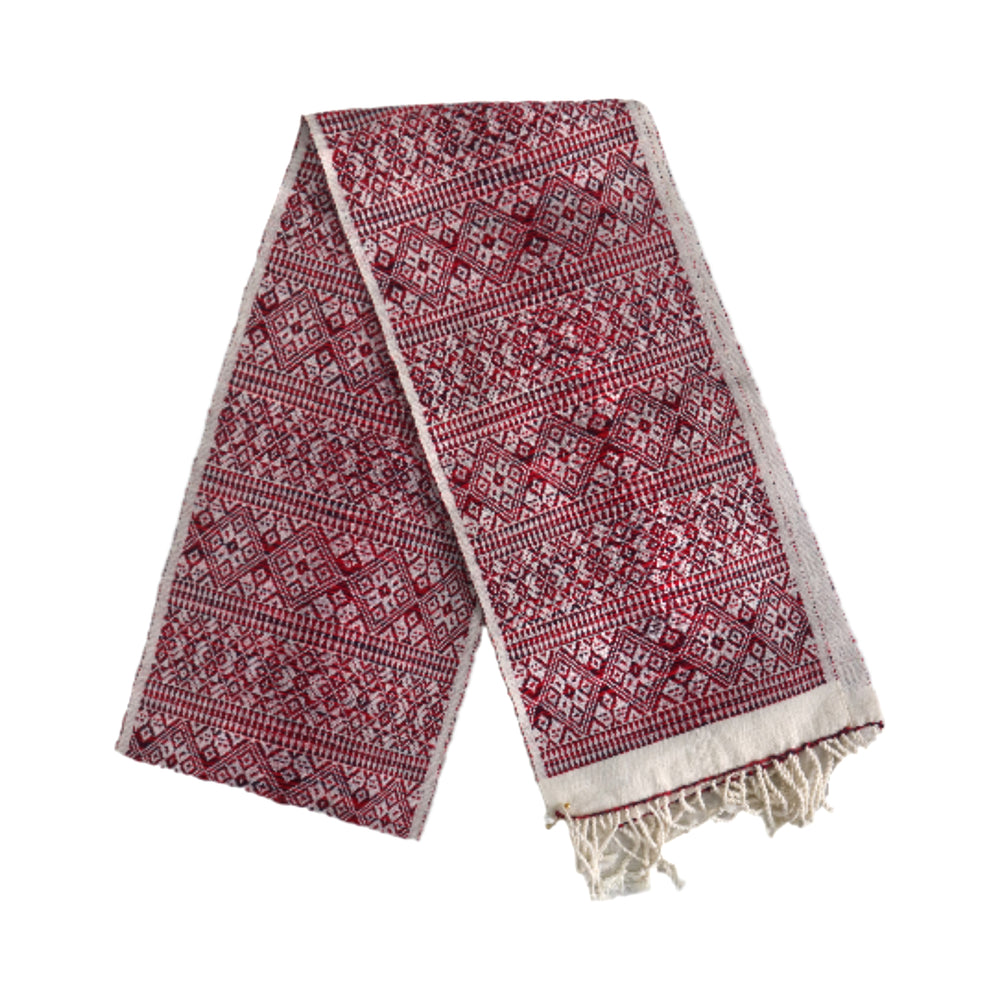 Natural Dyed Handwoven Cotton Console Runner