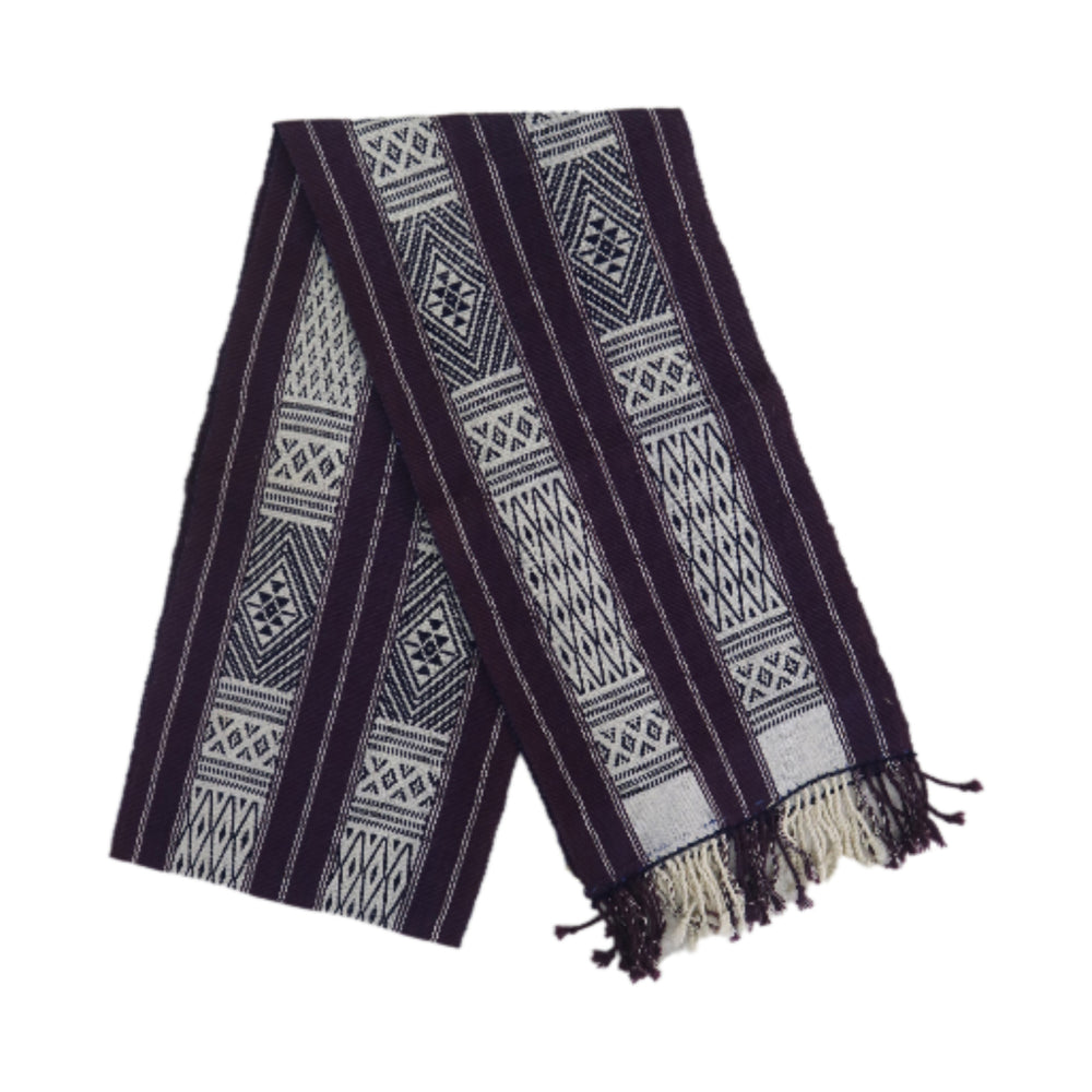 Natural Dyed Handwoven Cotton Console Runner