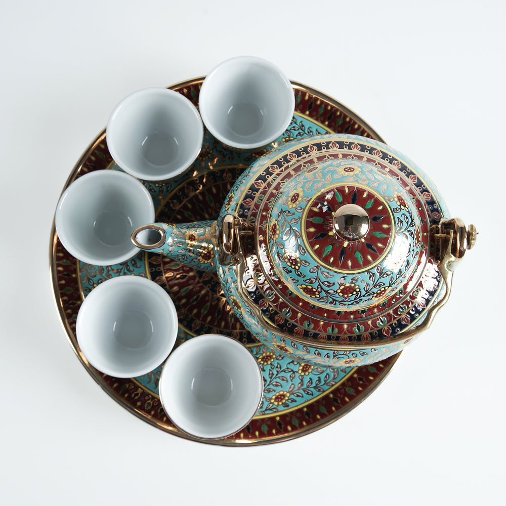 Mosaic Style Tea Set