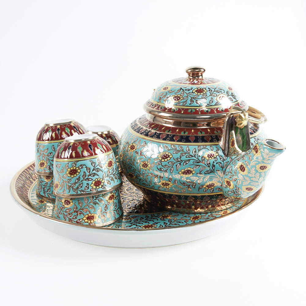 Mosaic Style Tea Set
