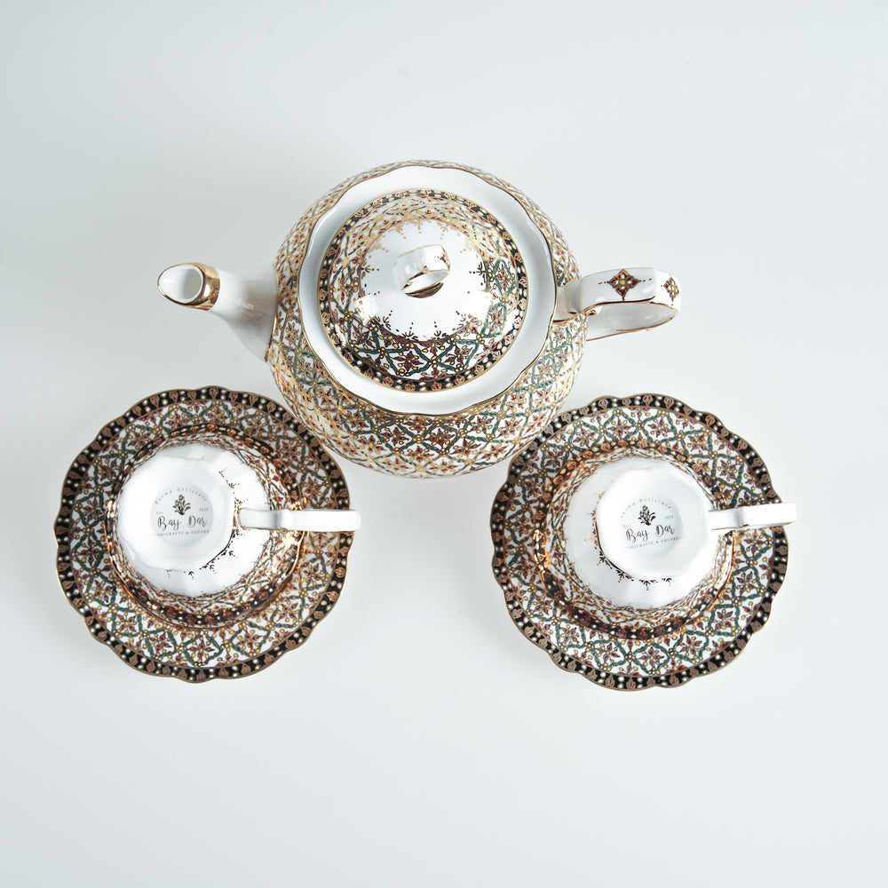 Glorious Hand-painted Tea Set