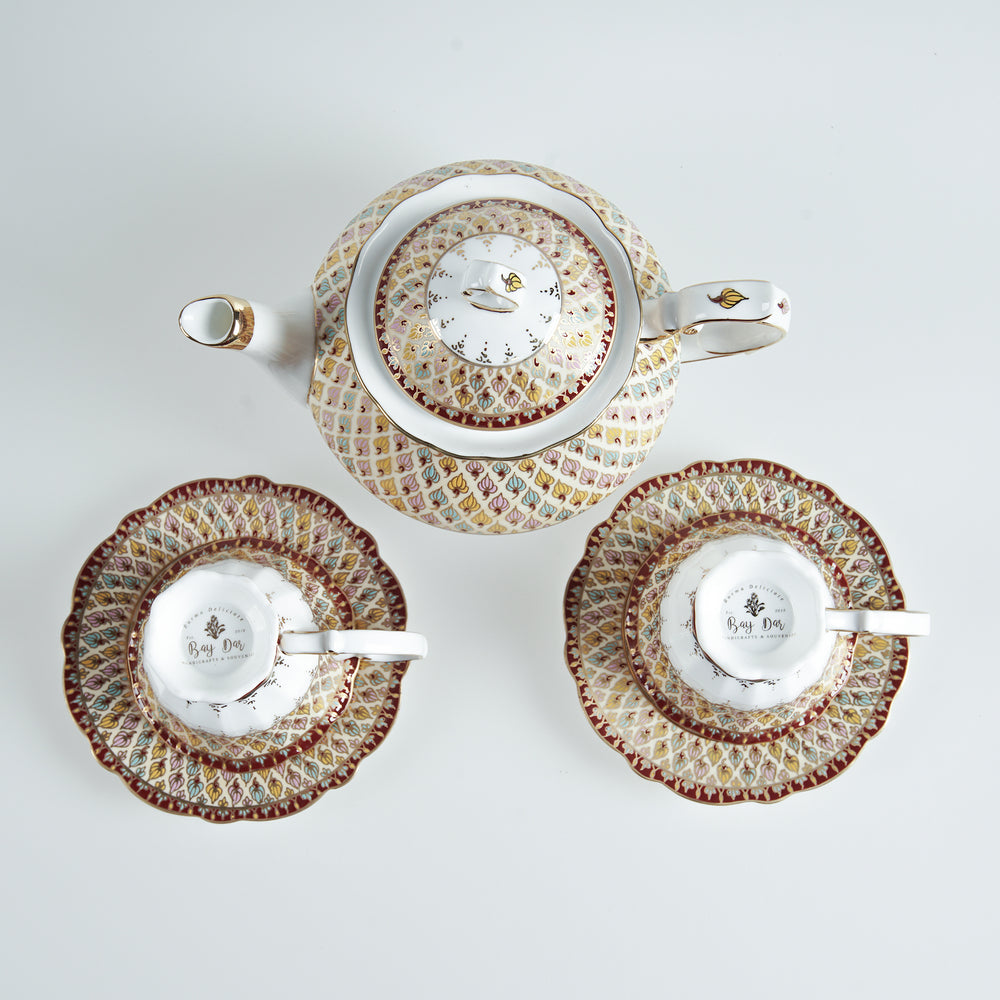 Glorious Hand-painted Tea Set