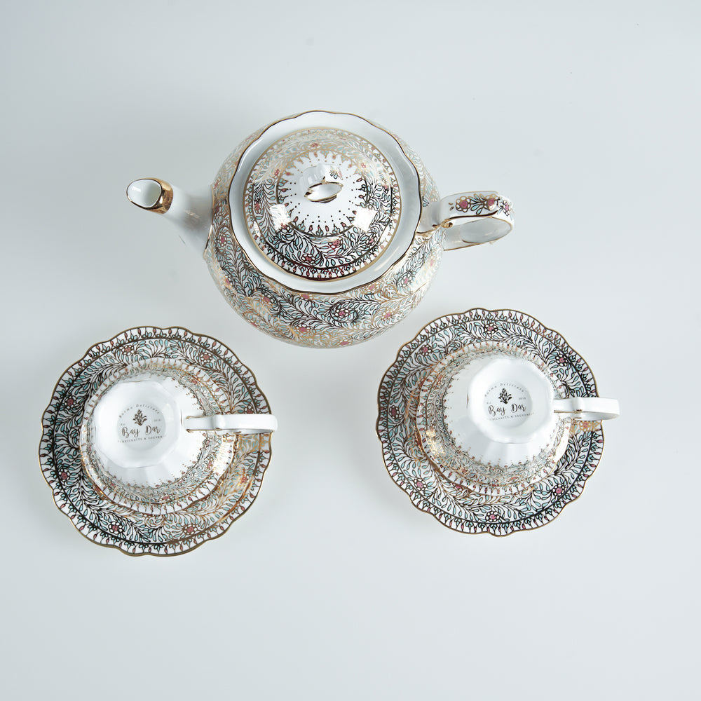 Glorious Hand-painted Tea Set