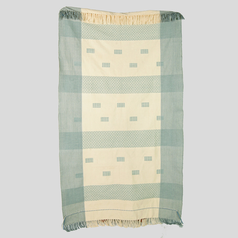 Organic Dyed Handwoven Cotton Throw in Chin Design