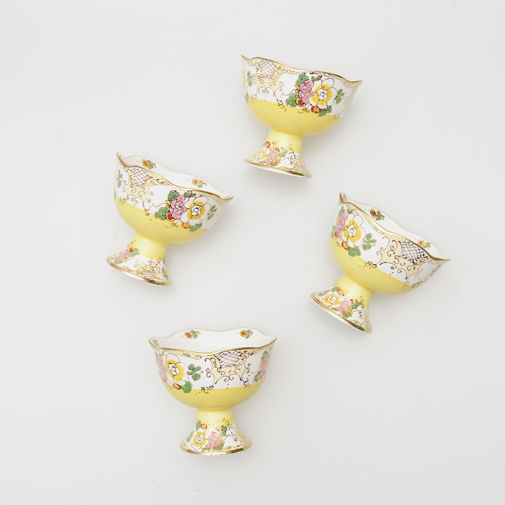 Stunning Classic Style Hand-painted Ice-Cream Cup (4 Set)