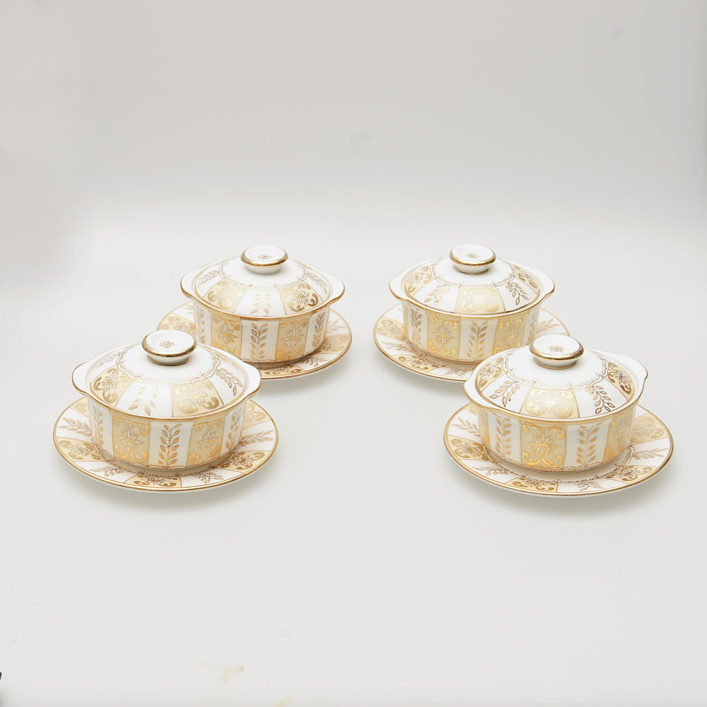 Stunning Classic Style Hand-painted  Soup Set (4 Set)