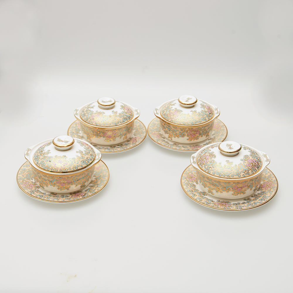 Stunning Classic Style Hand-painted  Soup Set (4 Set)