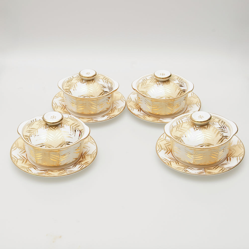 Stunning Classic Style Hand-painted  Soup Set (4 Set)