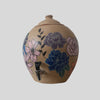 Hand painted Water Pot with Decoupage Foral Design