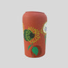 Hand painted Flower Pot(Tall) with Painted Flower Design (Yellow Floral)