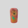 Hand painted Flower Pot(Tall) with Painted Flower Design (Yellow Floral)